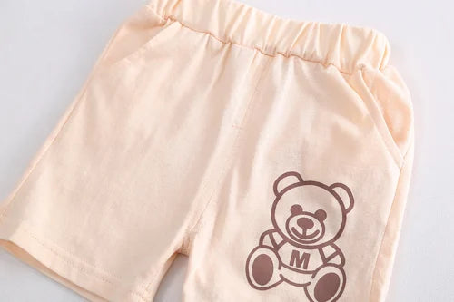 Ju Ju Jam toddler boys outfit – teddy bear textured co-ord set for kids
