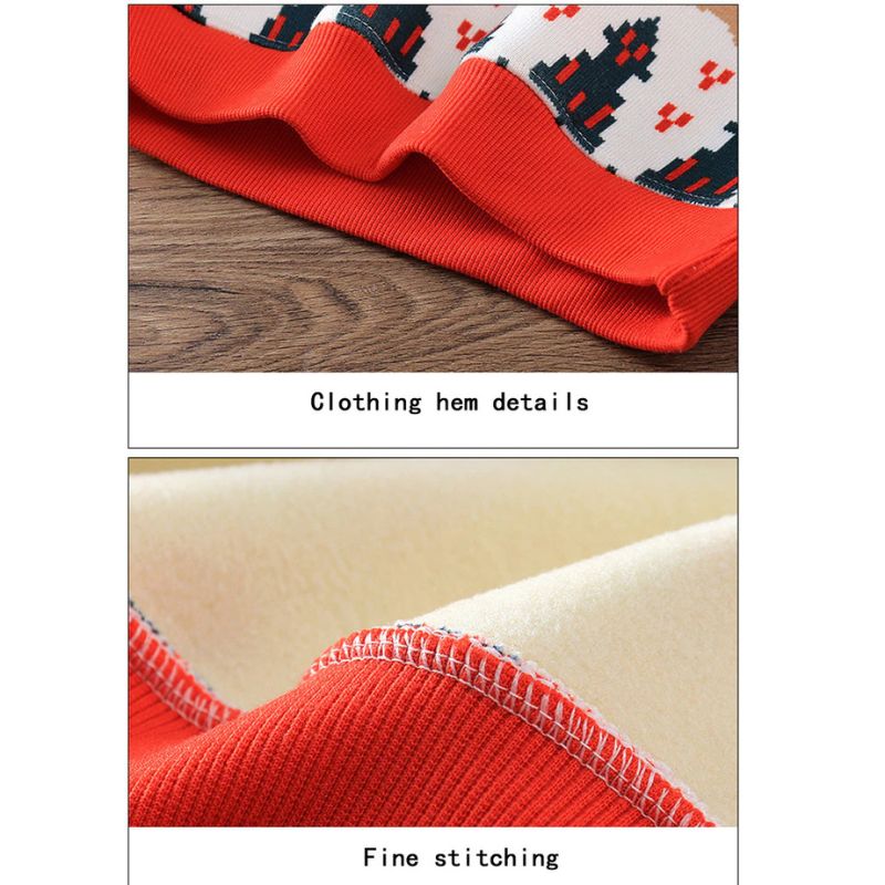 Bright and colorful Tiny Elf Warm Sweatshirt for kids, a charming addition to Ju Ju Jamβs winter collection.