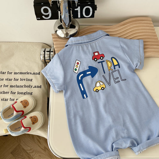 Ju Ju Jam Travel Baby Romper β Front View