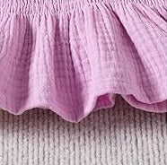 Ju Ju Jam Trendy Knot Girls Top & Pant Set β Fashionable two-piece outfit with a stylish knot-front top and coordinating pants, perfect for a trendy and playful look.
