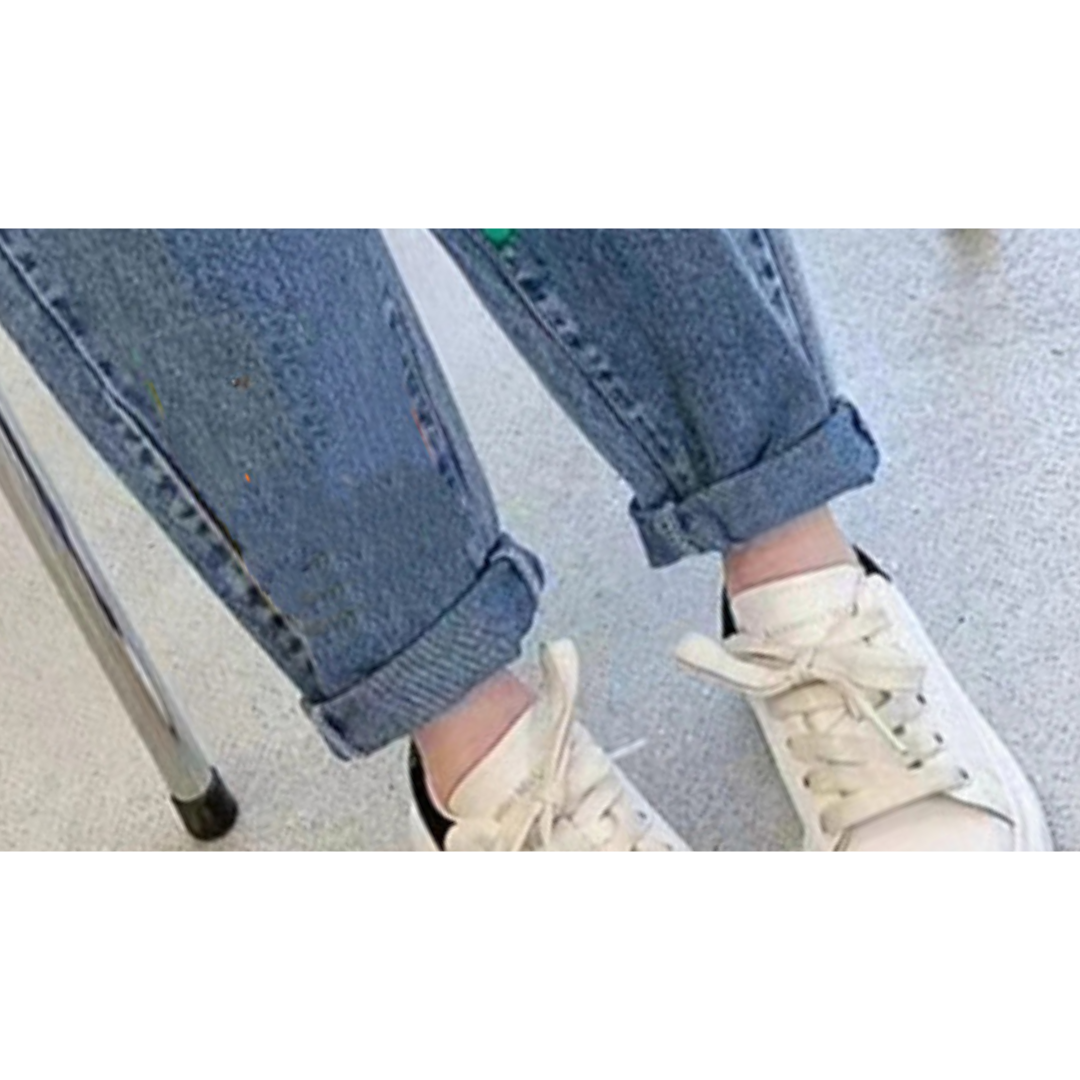 Stylish rainbow-themed denim jeans for girls β Ju Ju Jam