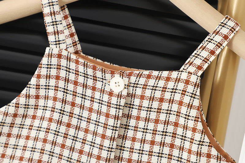 Elegant vintage two-piece dress with frill and jacket for girls by Ju Ju Jam