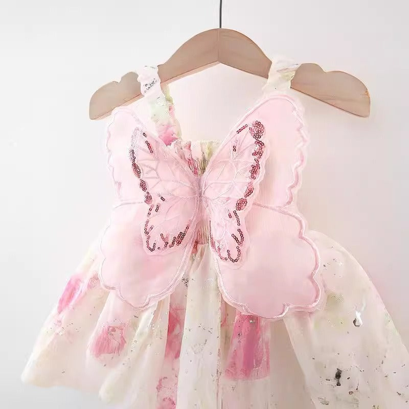 Nayara Fairy Wings Baby Girls Princess Dress