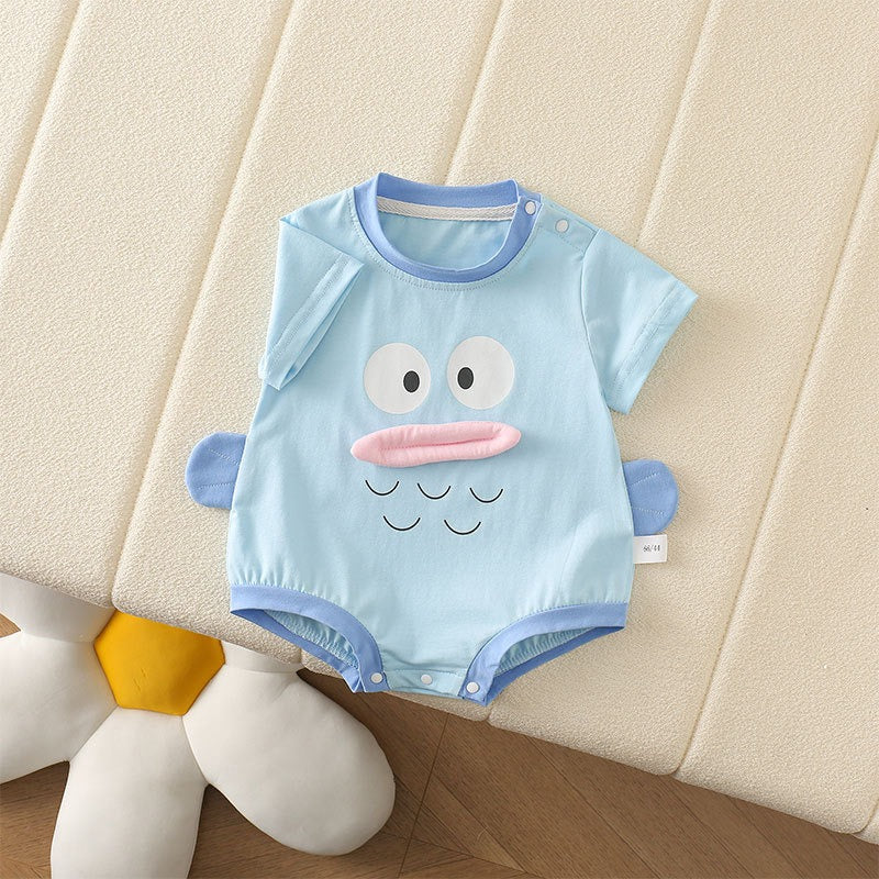 Ju Ju Jam unisex baby romper with 3D giggle mouth design