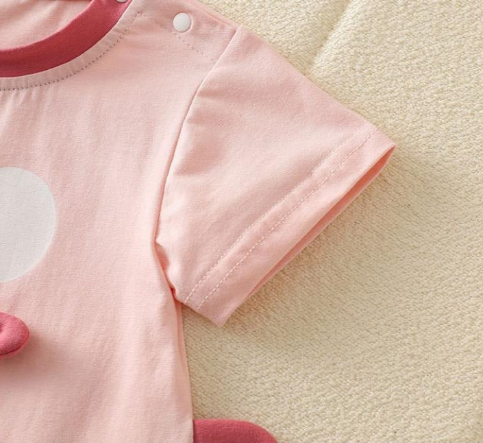 Playful 3D giggle mouth baby romper – Ju Ju Jam unisex clothing