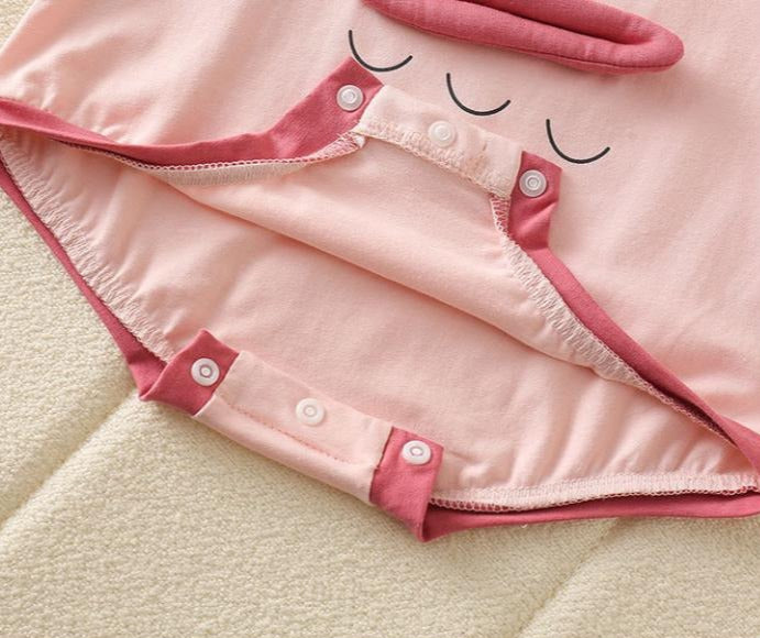 Ju Ju Jam baby romper outfit with giggle mouth 3D detail