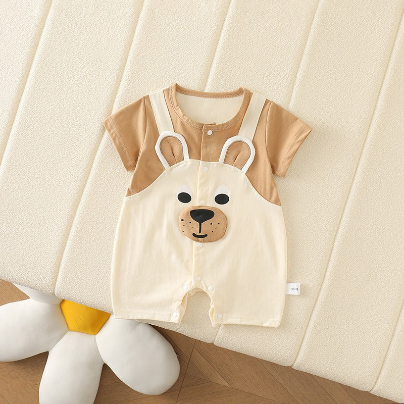 Ju Ju Jam Teddy Beige Baby Boys Girls Jumpsuit Romper – unisex baby outfit