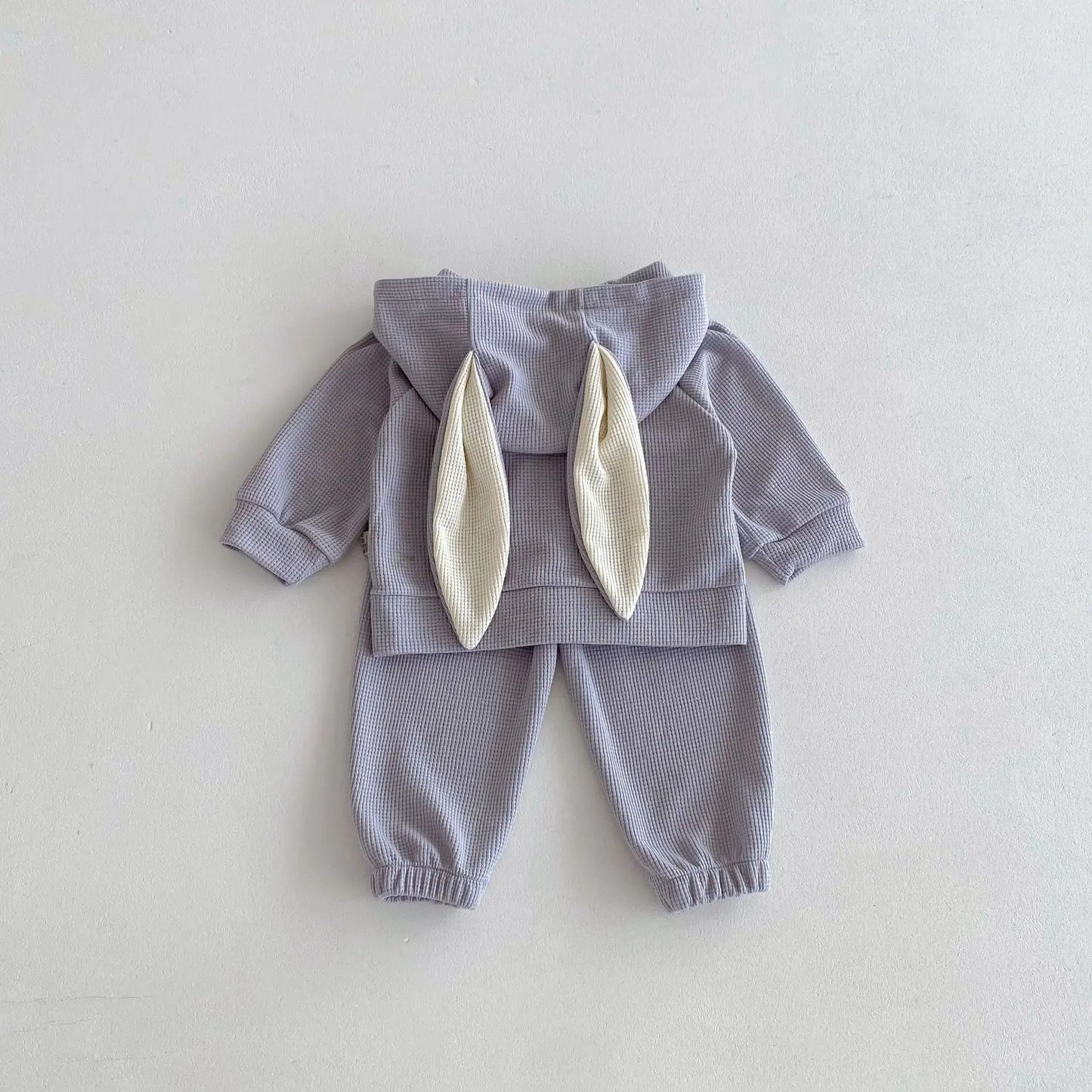 Bunny Hood two-piece baby set – Ju Ju Jam’s playful outfit with hooded top and bottoms.