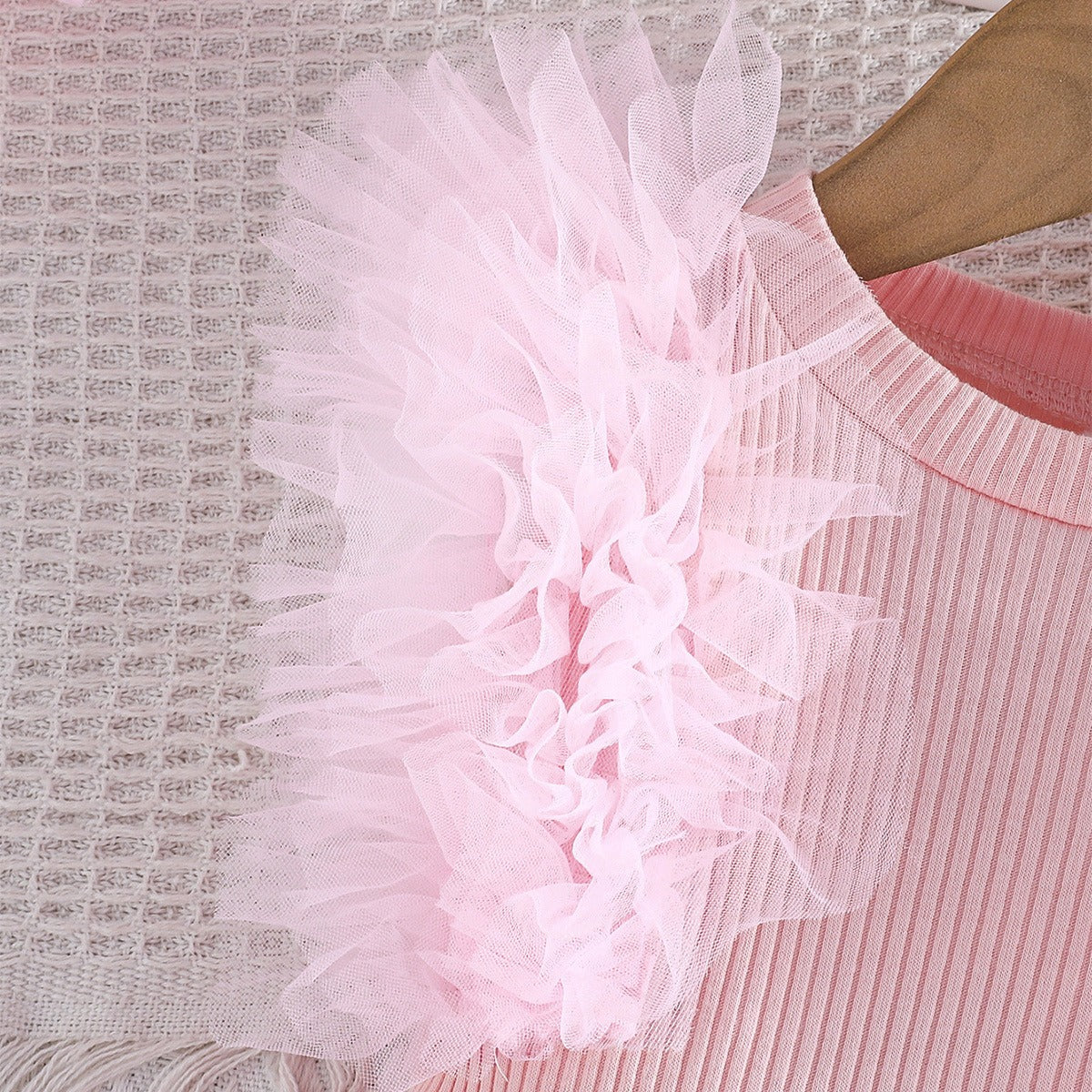 Diana Ruffled Girls Top And Skirt Set