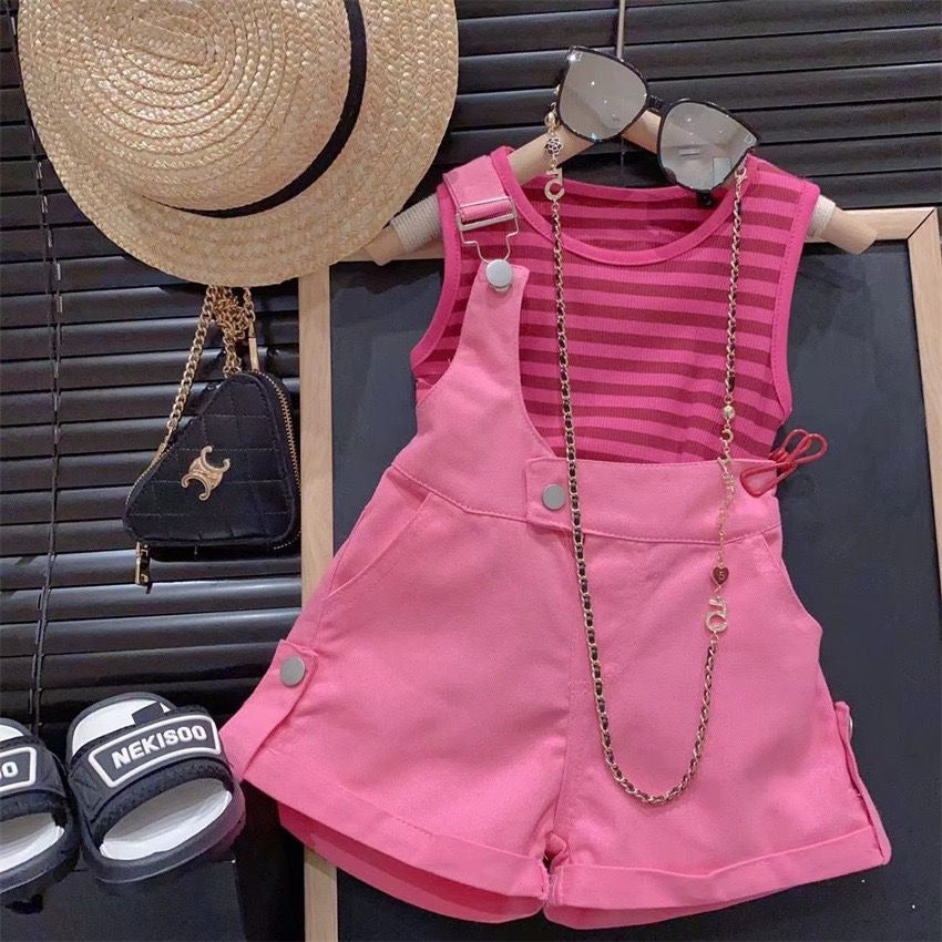 Classy Jumpsuit Style Girls Two-Piece Set