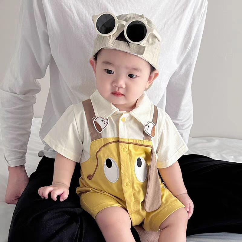 Ju Ju Jam baby boys jumpsuit with vibrant funky print design