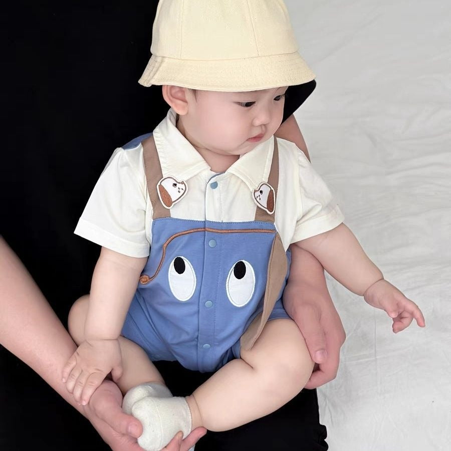 Trendy vibrant funky baby boys jumpsuit – Ju Ju Jam casual baby outfit