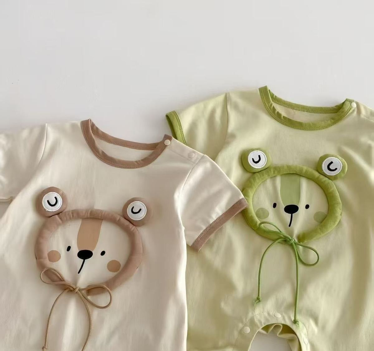 Ju Ju Jam baby romper with 3D thread detail for boys and girls