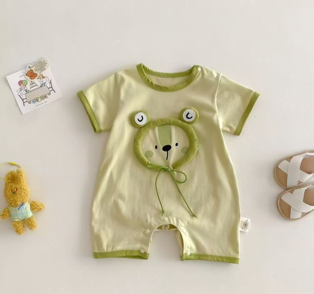 Unisex baby play romper with 3D thread style – Ju Ju Jam