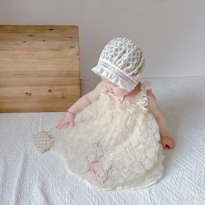 Rosy Bloom Girls Princess Dress – Beautiful floral princess dress for baby girls by Ju Ju Jam. Ideal for special events, photoshoots, and everyday wear. Soft and comfortable design.