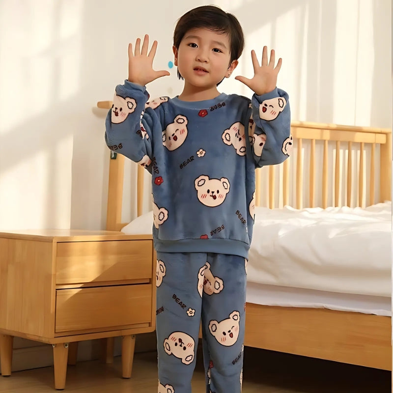 Ju Ju Jam Fuzzy Bear Winter Set for Kids - Cute and Comfy Baby Clothing