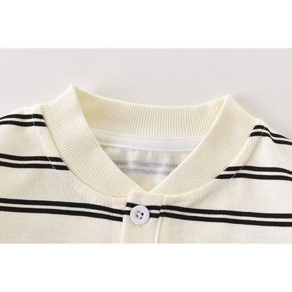 Teddy Stripes Boys Co - Ord Set