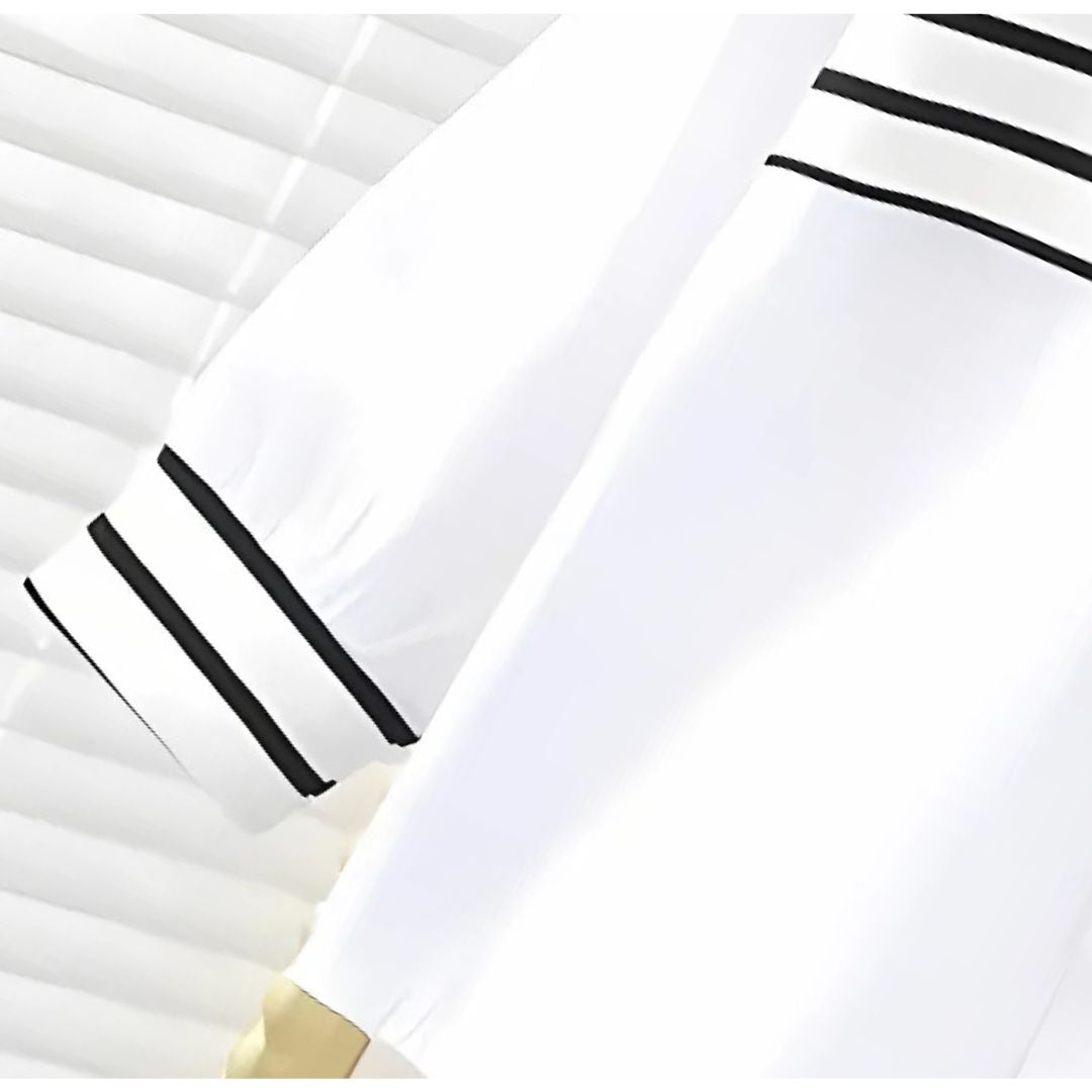 Modern Korean Style Boys Striped Shirt, featuring bold stripes and a comfortable fit, perfect for a stylish and casual look, available at Ju Ju Jam.