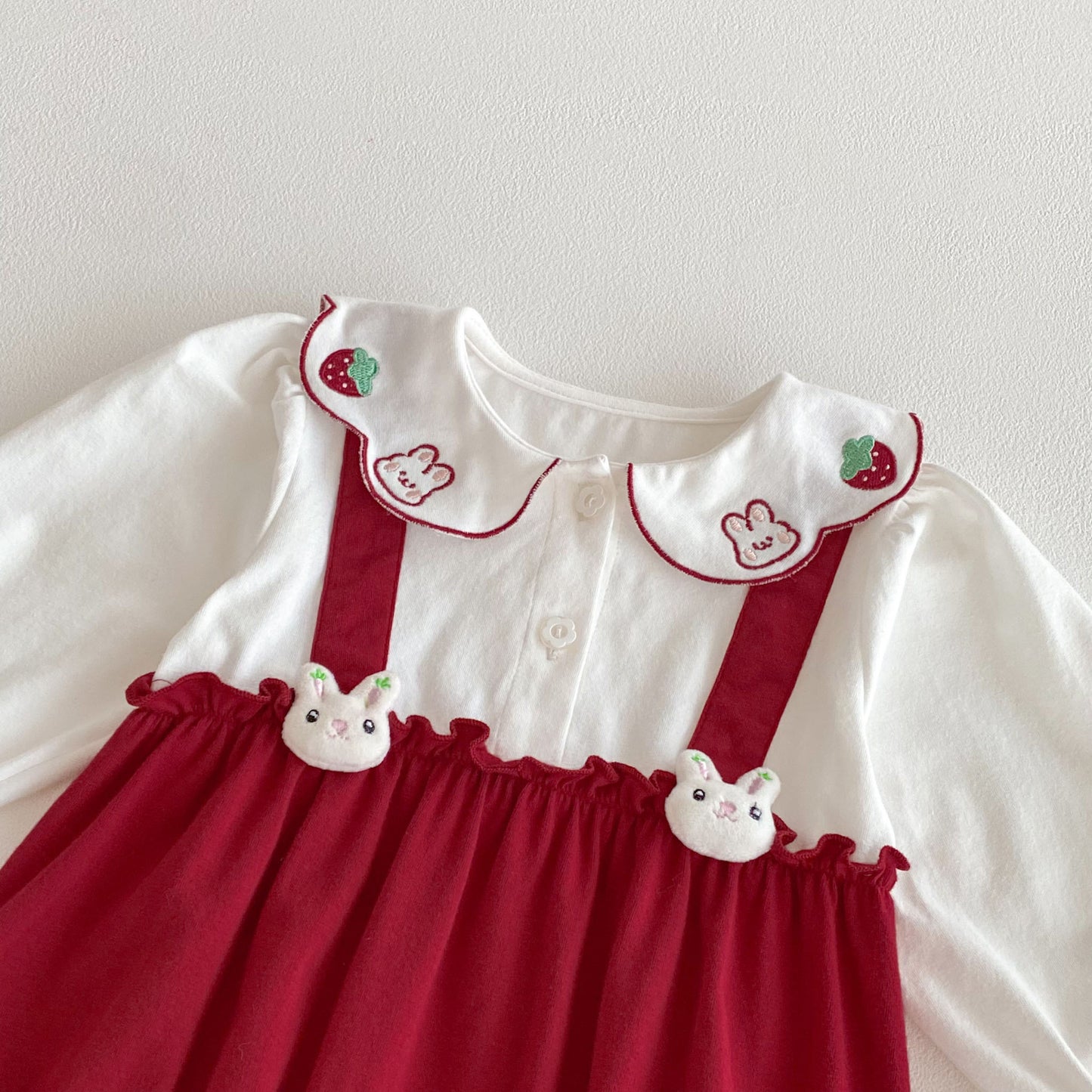 Scarlet Bunny Baby Girls Romper