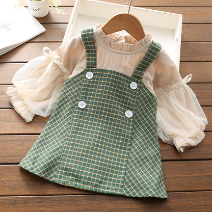 Ju Ju Jam Children's Fashion: Retro Suspender Style Dress