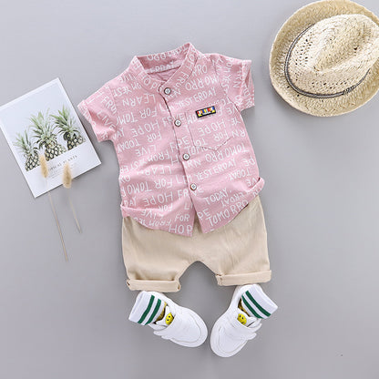 Ju Ju Jam Words Printed Shirt and Shorts Set: A Must-Have for Your Little Fashionista