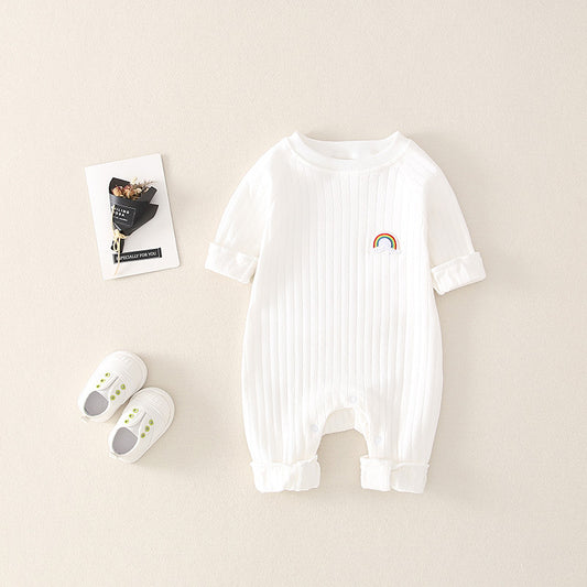 Ju Ju Jam Rainbow Classy Romper: Vibrant and Stylish Infant Apparel