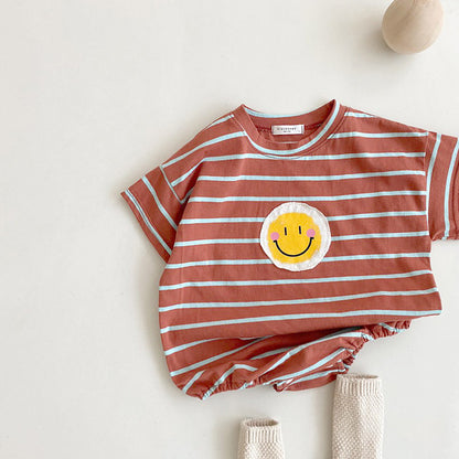 Ju Ju Jam Striped Baby Romper: Cute and Comfortable