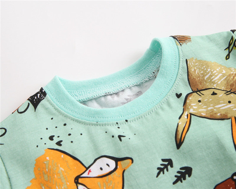 Ju Ju Jam Children's Clothing: Cute Animals Printed Ensemble