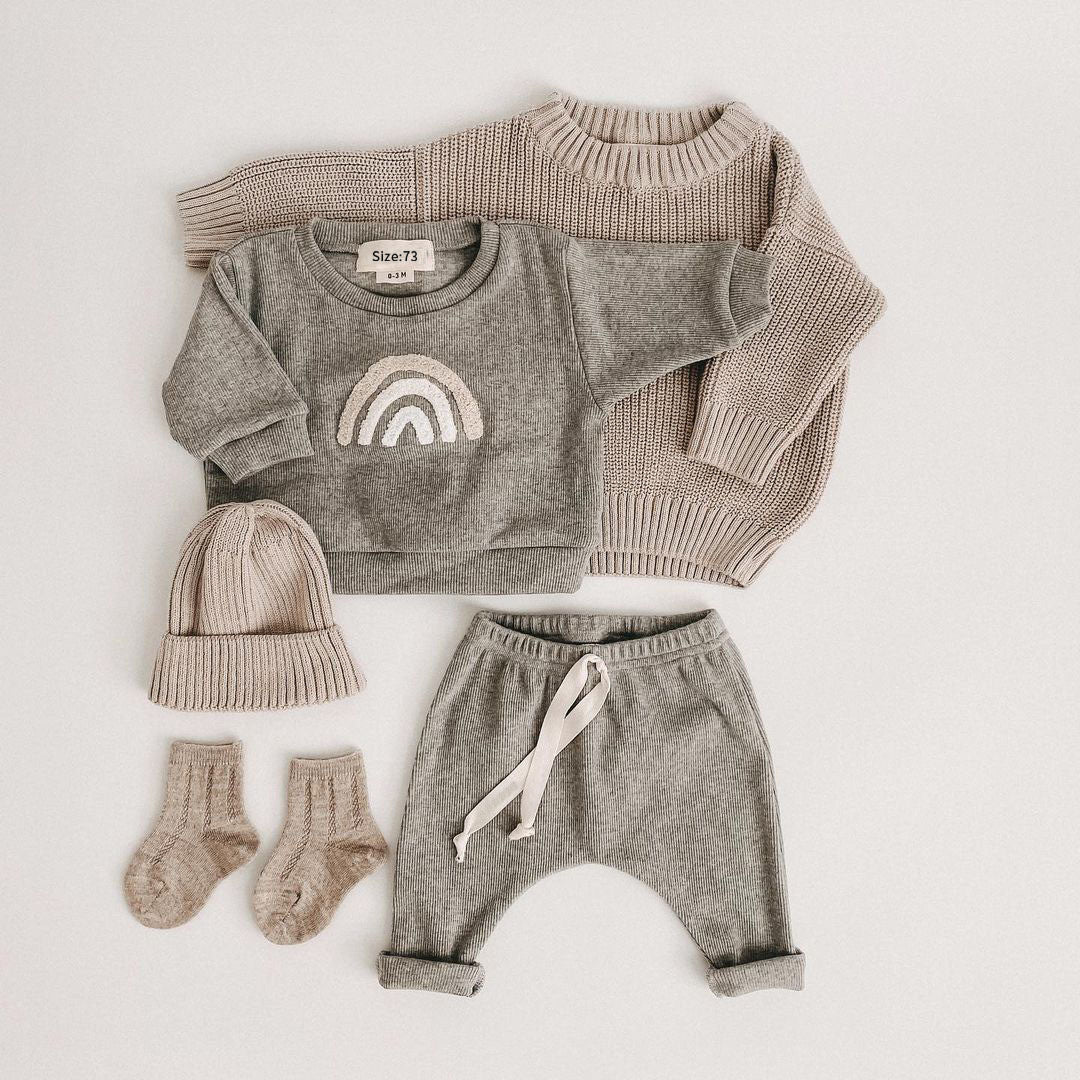 Cute Nordic Sweatshirt and Pant Set for Little Ones by Ju Ju Jam