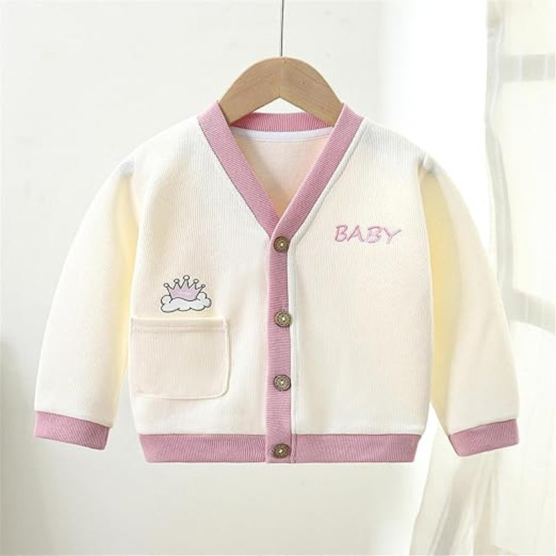 Ju Ju Jam Lovely Little Knitted Baby Girls Cardigan, perfect for layering with its soft texture and adorable design.