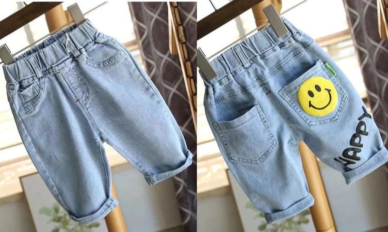 Happy Smiley Boys Denim Jeans Shorts