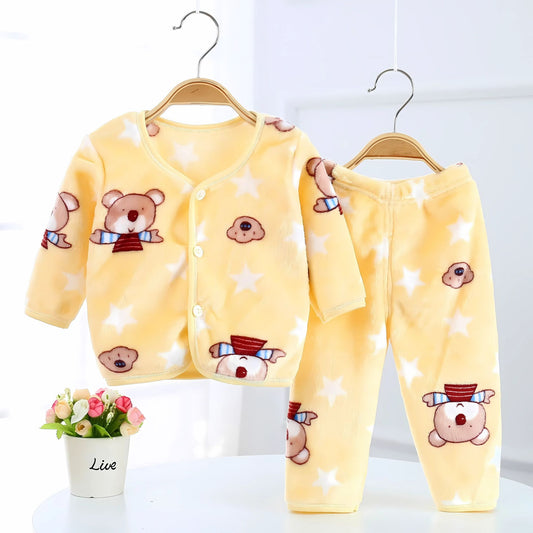 Cozy Bear Baby Girls and Boys Plush Set, featuring a cute bear design, perfect for warmth and comfort from Ju Ju Jam.