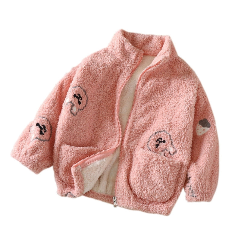 Ju Ju Jam’s Fuzzy Bear Warm Fleece Jacket – a charming and practical choice for colder weather.