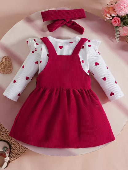 Tiny Love Baby Girls Romper Dress Set with Headband