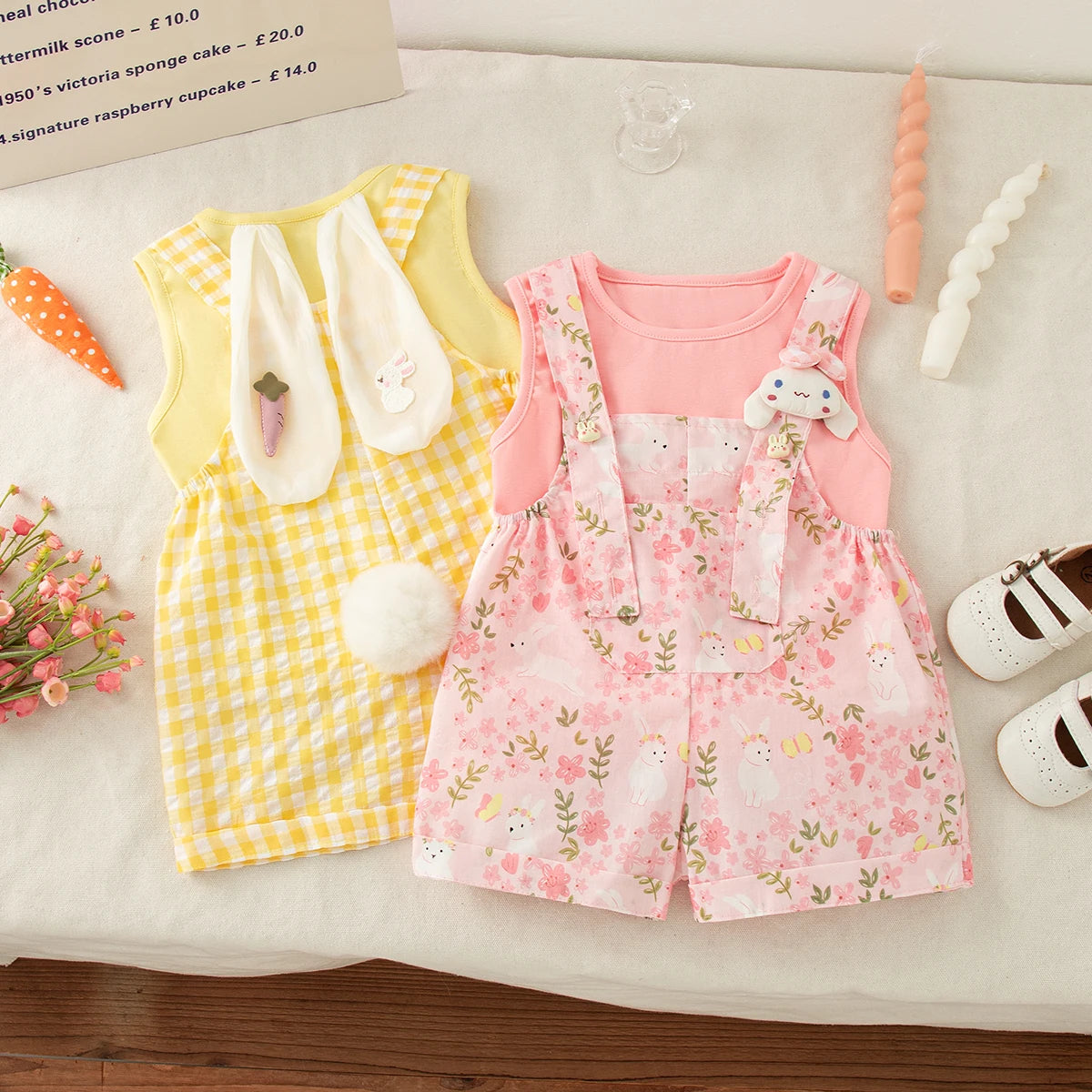 Bunny Hat & Tail Dunagree Girls Set