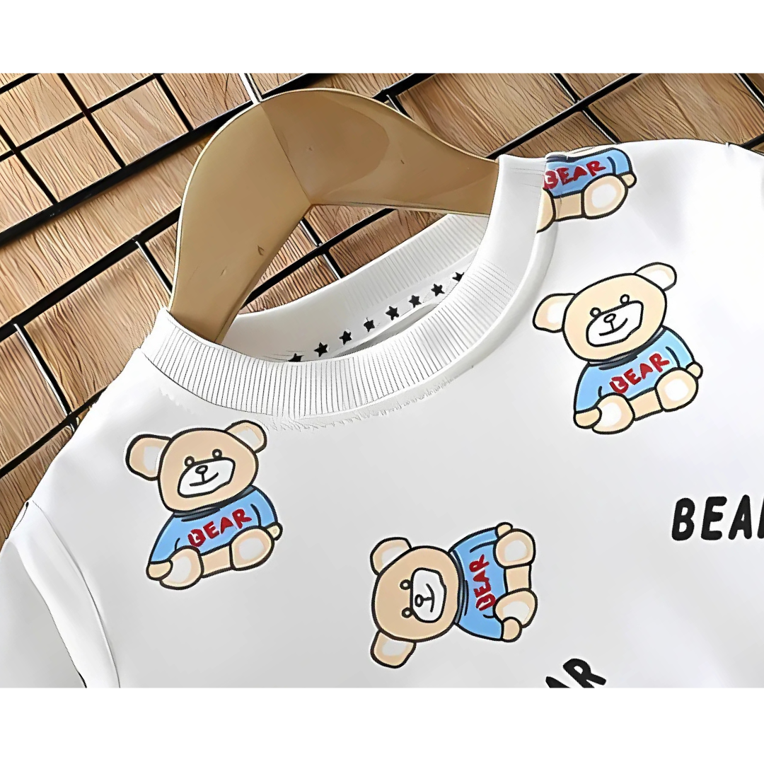 Bear Printed Girls and Boys Sweatshirt T-shirt