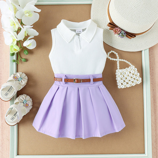 Sana Cool Baby Girls Skirt and Top Set