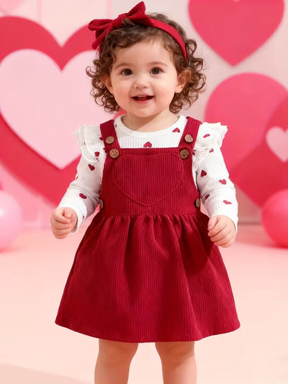 Tiny Love Baby Girls Romper Dress Set with Headband