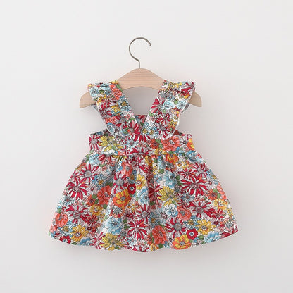 Ju Ju Jam Kids' Flounced Sleeve Dress (with Bag) - Perfect for Little Fashionistas