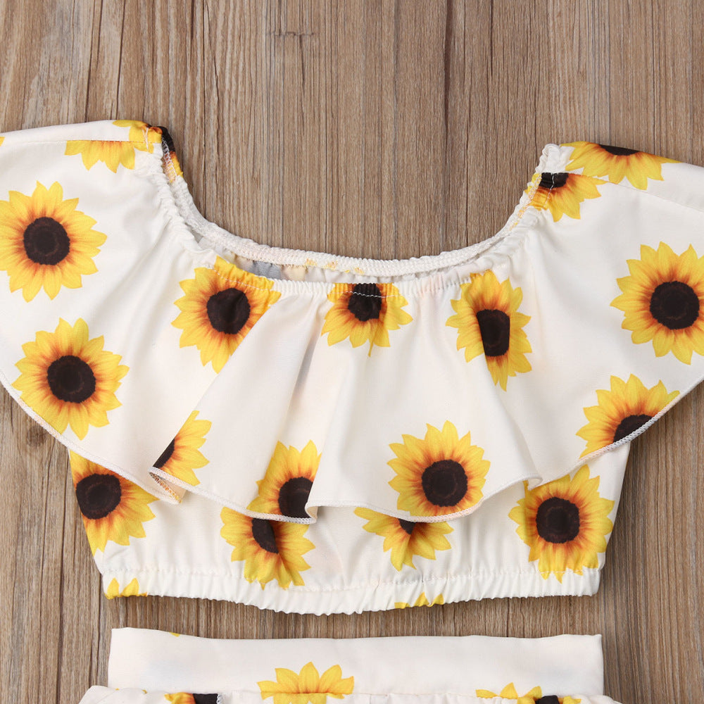 Cute baby outfit: Ju Ju Jam's Sunflower Three Piece Set