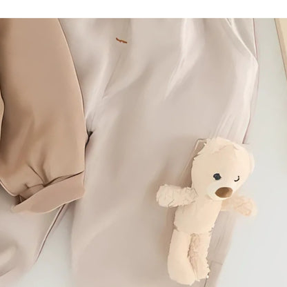Ju Ju Jam toddler boys outfit – cozy 3D bear attached autumn clothing set

