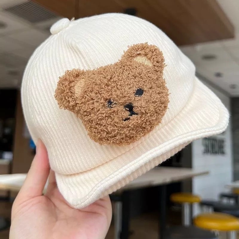 Cute 3D Bear Cap for Infants – Unisex Baby Hat with Ears – Ju Ju Jam Accessories