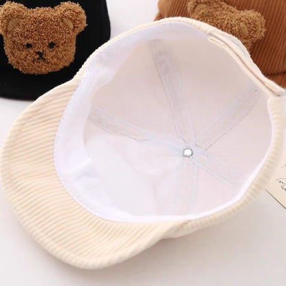 Adorable 3D Bear Ear Baby Cap – Ju Ju Jam Unisex Hat for Infants and Toddlers