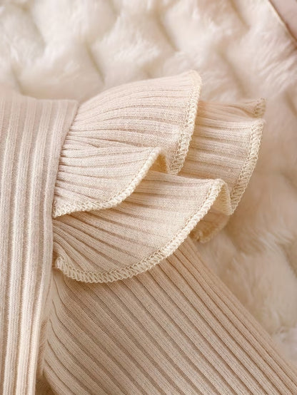 Little Plaid Baby Girls Romper Skirt Set with Headband and Socks