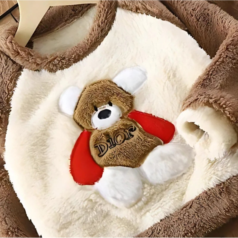 Soft and cuddly Furry Bear Two-Piece Set for toddlers, perfect for boys and girls at Ju Ju Jam.