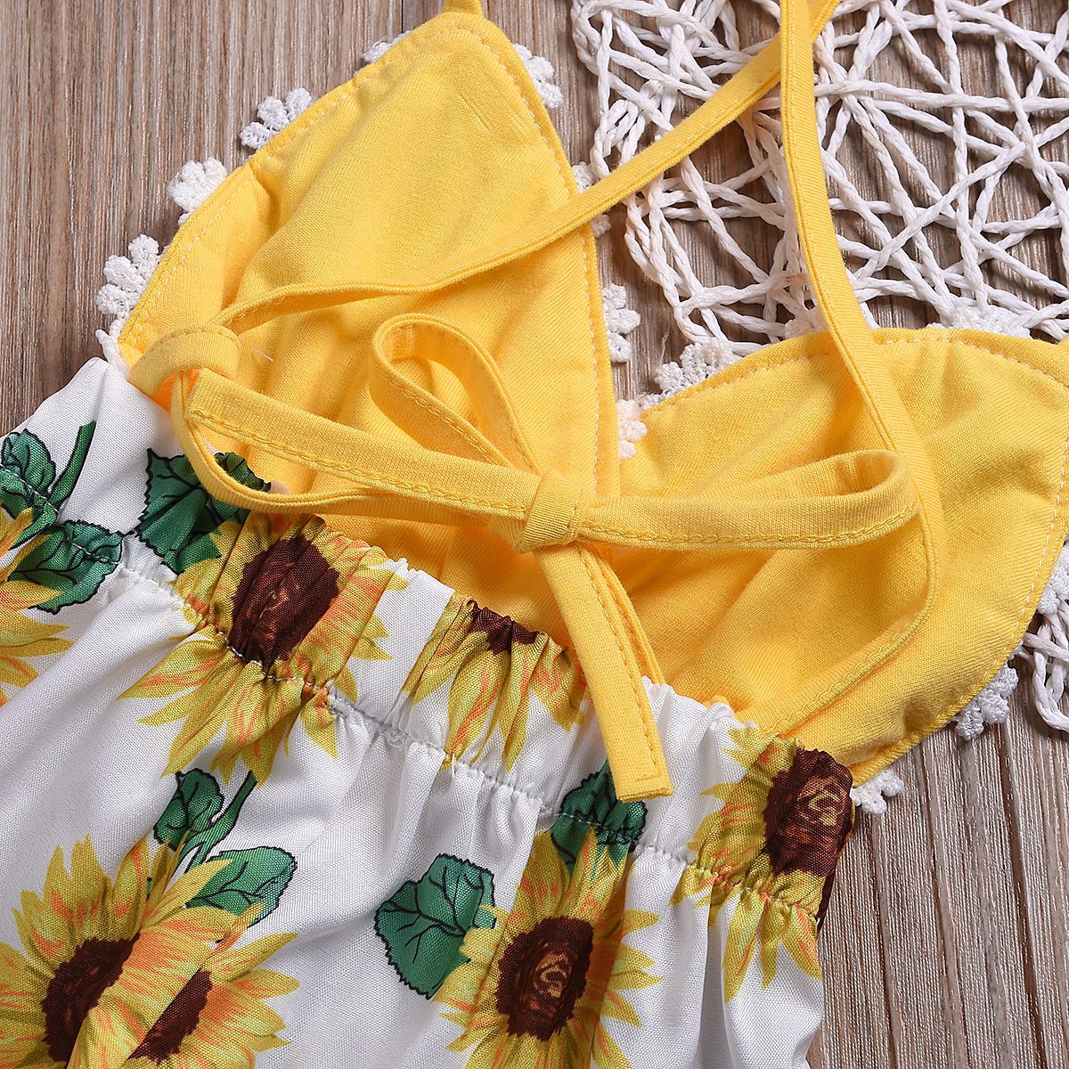 Fashionable kids wear: Ju Ju Jam's Sunflower Lace Jumpsuit