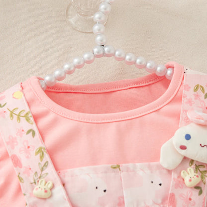 Bunny Hat & Tail Dunagree Girls Set