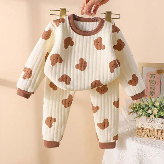 Little Bear Baby Boys and Girls Comfort Set by Ju Ju Jam, a cozy outfit with a cute bear design, perfect for everyday comfort and playtime.