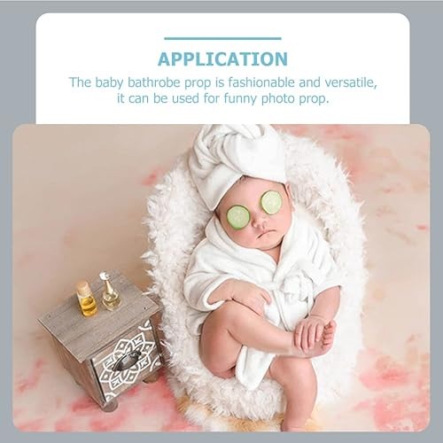 Little Luxe Baby Boys Girls Bath Robe with Head Towel