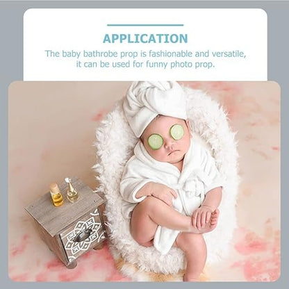 Little Luxe Baby Boys Girls Bath Robe with Head Towel